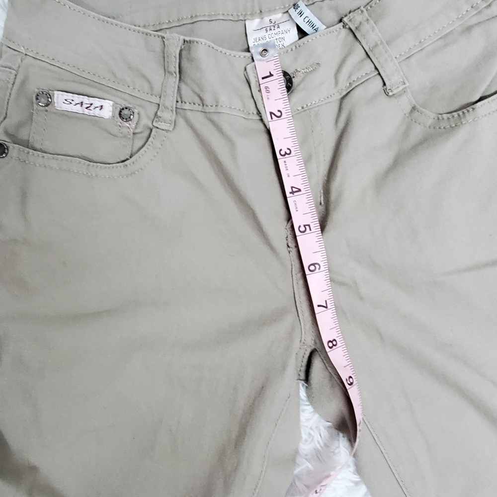 Saza Jean Company  Skinny Jeans/Khaki  size 7 - Picture 4 of 7